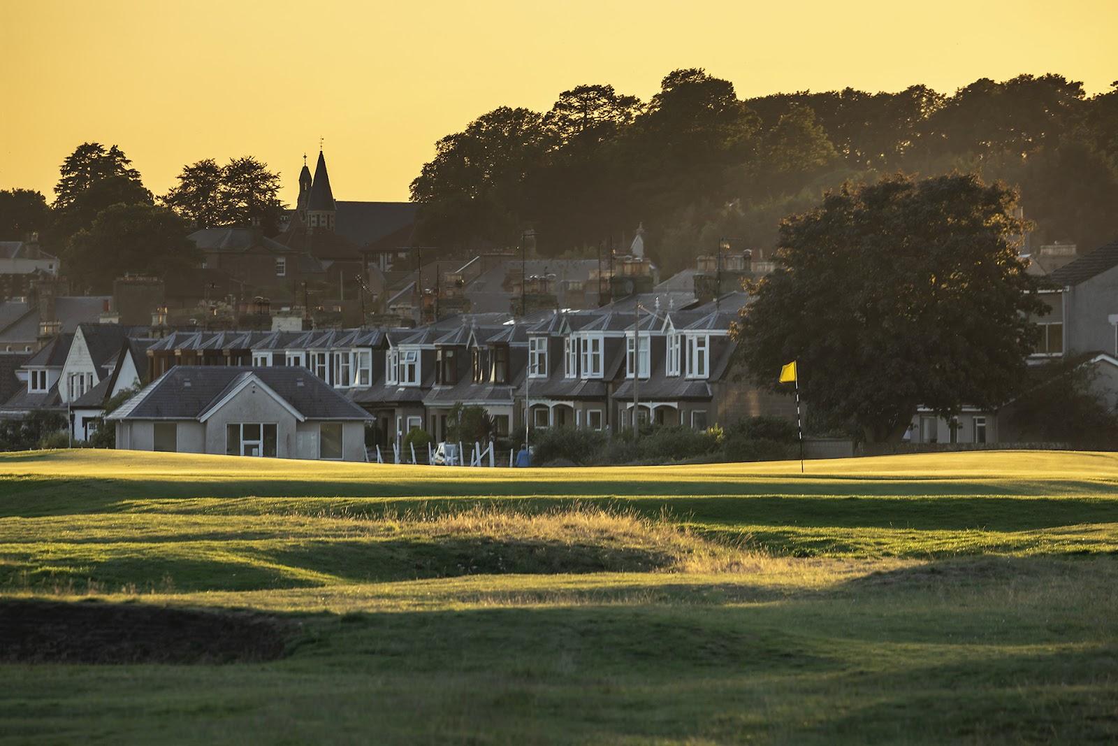 Monifieth Golf Links, the Medal course links fairways in Angus, near Carnoustie, Scotland
