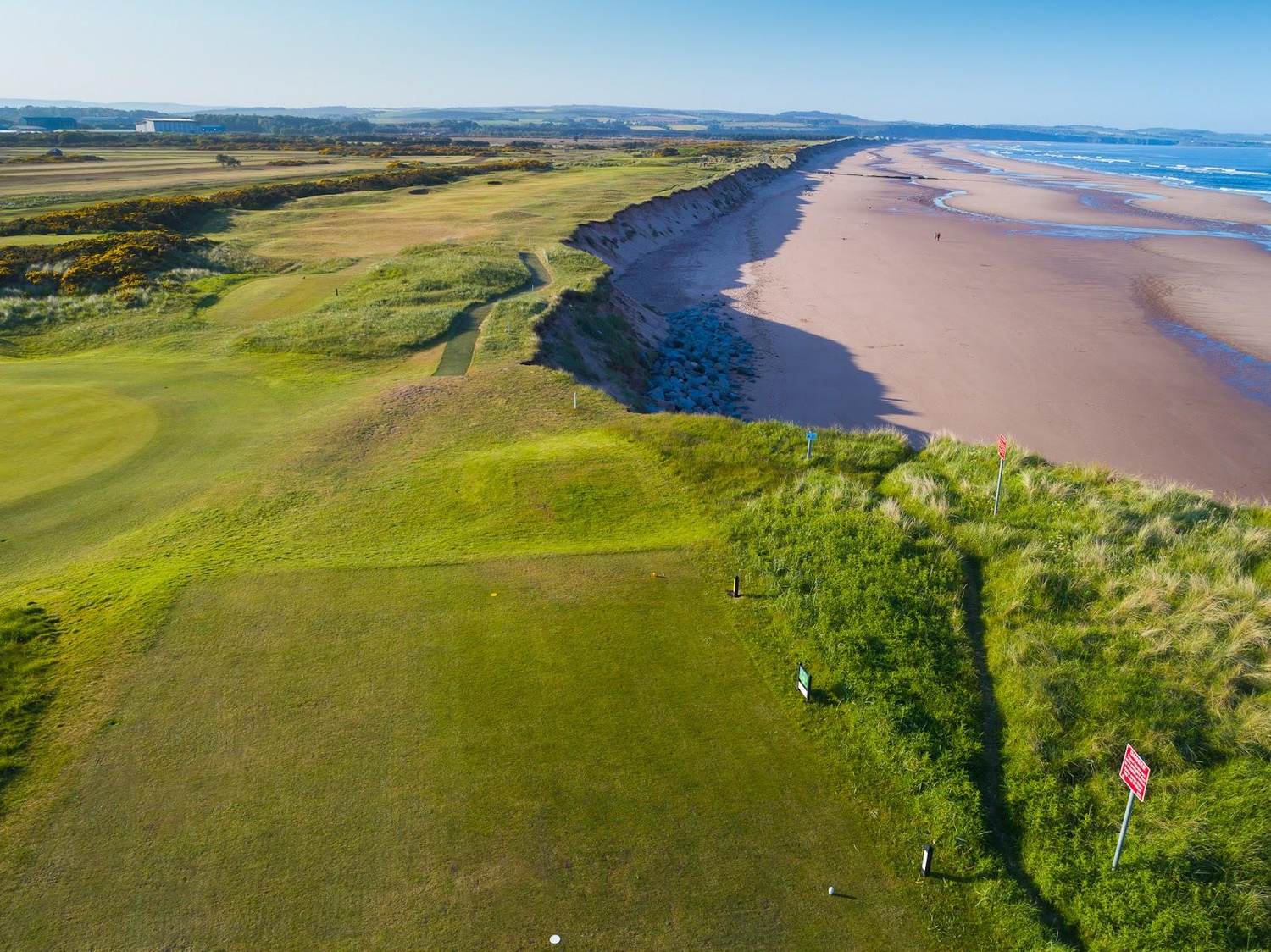 Montrose Medal 1562 Course, ancient links fairways between the town and the North Sea in Angus, Scotland