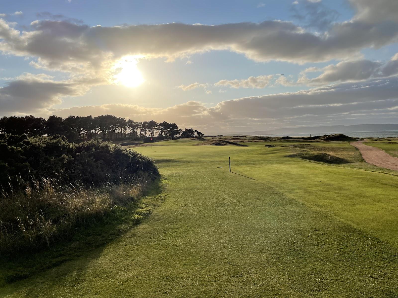 The Nairn Golf Club, the links running along the Moray Firth shore near Inverness, Highland, Scotland