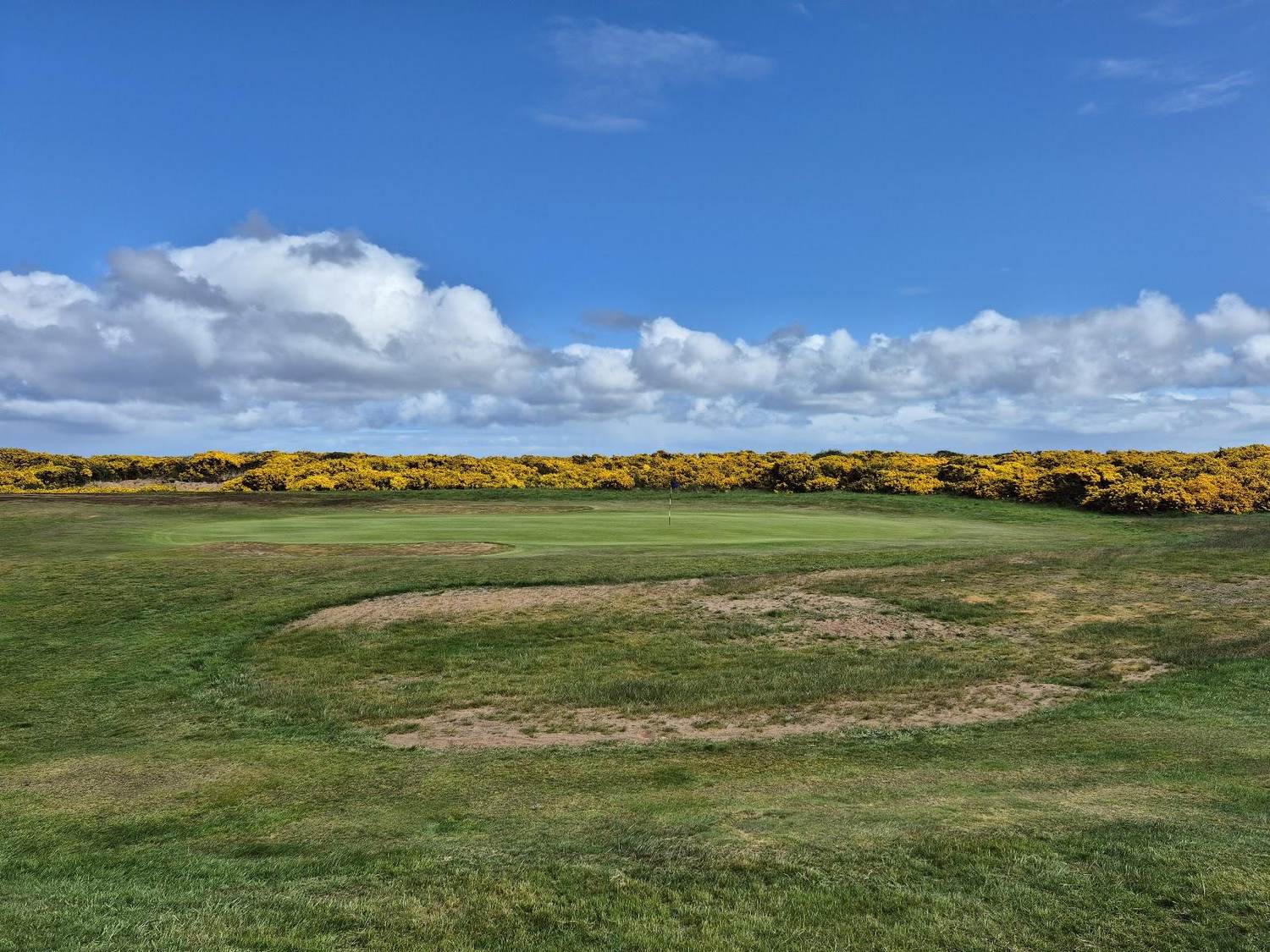 Spey Bay Golf Club, links fairway beside the Moray Firth, Scotland