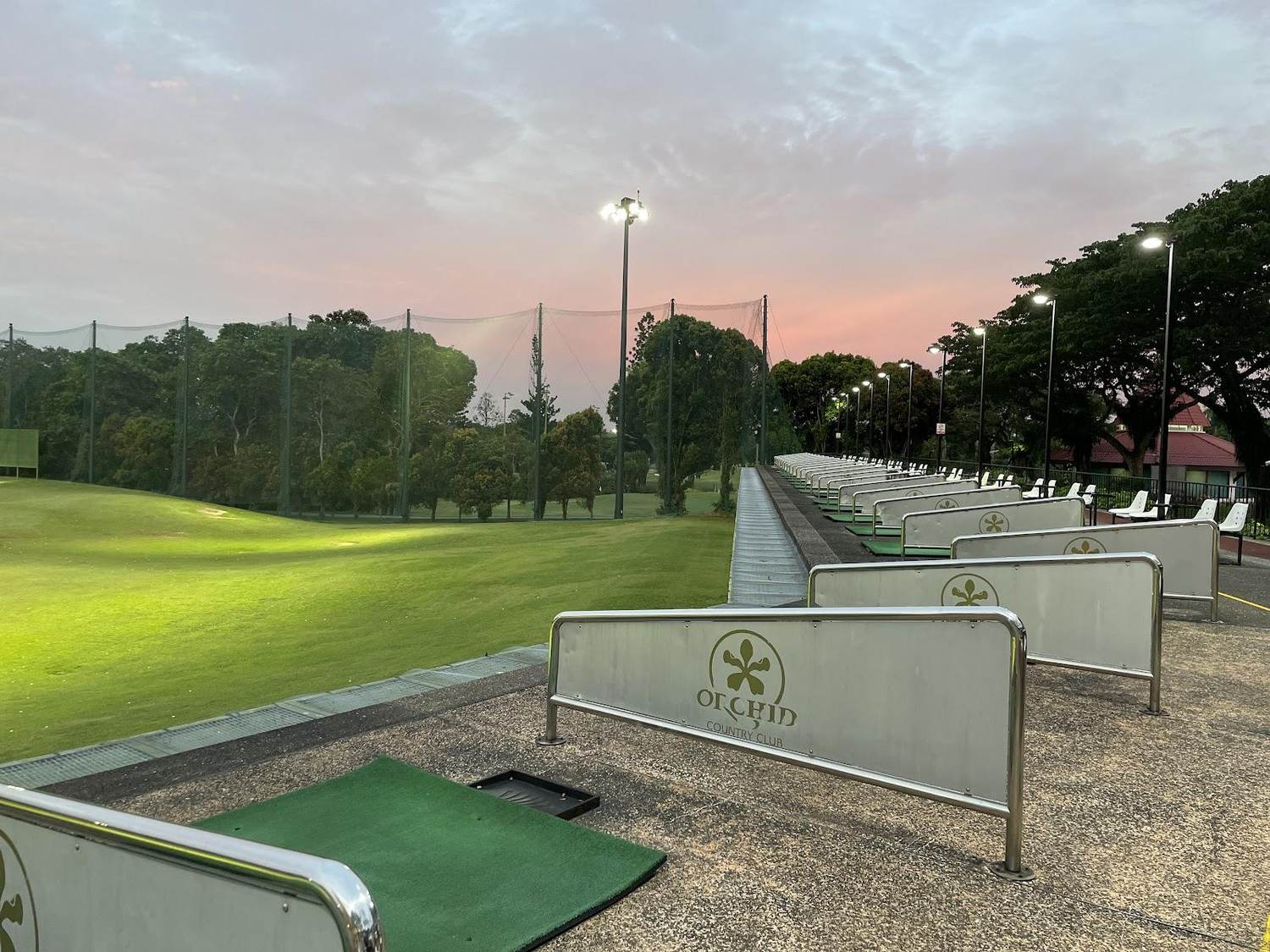 Orchid Country Club, parkland fairway beside the Lower Seletar Reservoir in northern Singapore
