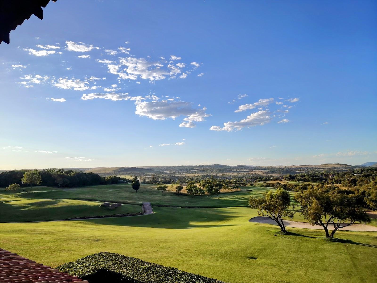 Blair Atholl Golf Estate, a Gary Player fairway with water near Lanseria, Johannesburg, South Africa