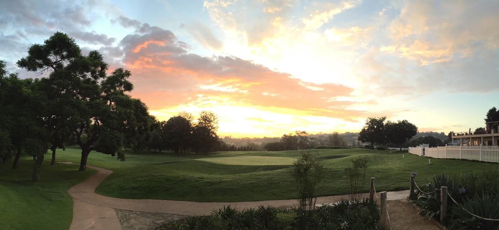Pretoria Country Club, parkland fairway lined with mature trees in Waterkloof, Pretoria, South Africa