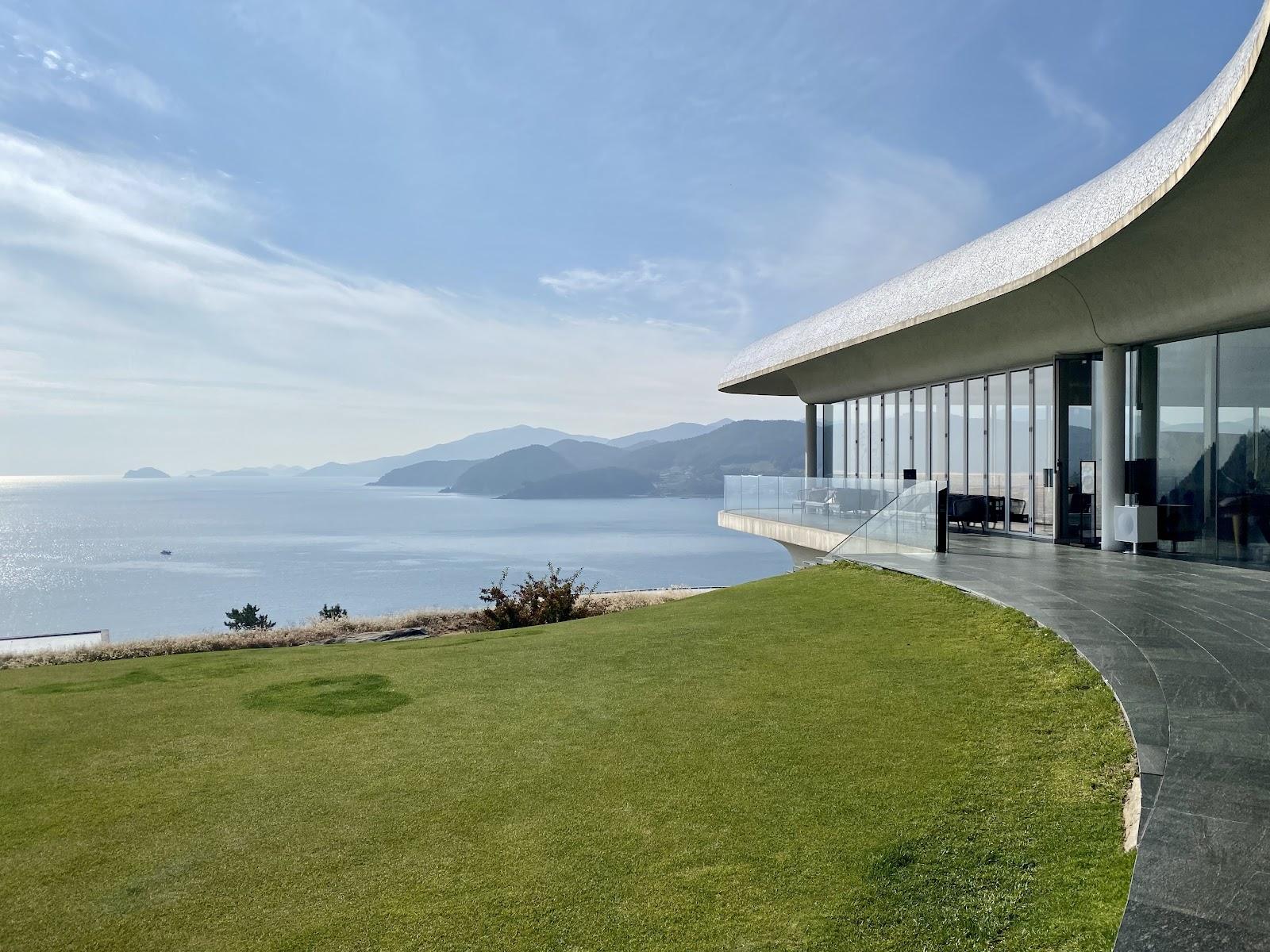 South Cape Owners Club, clifftop fairways above the sea on Namhae Island, South Korea