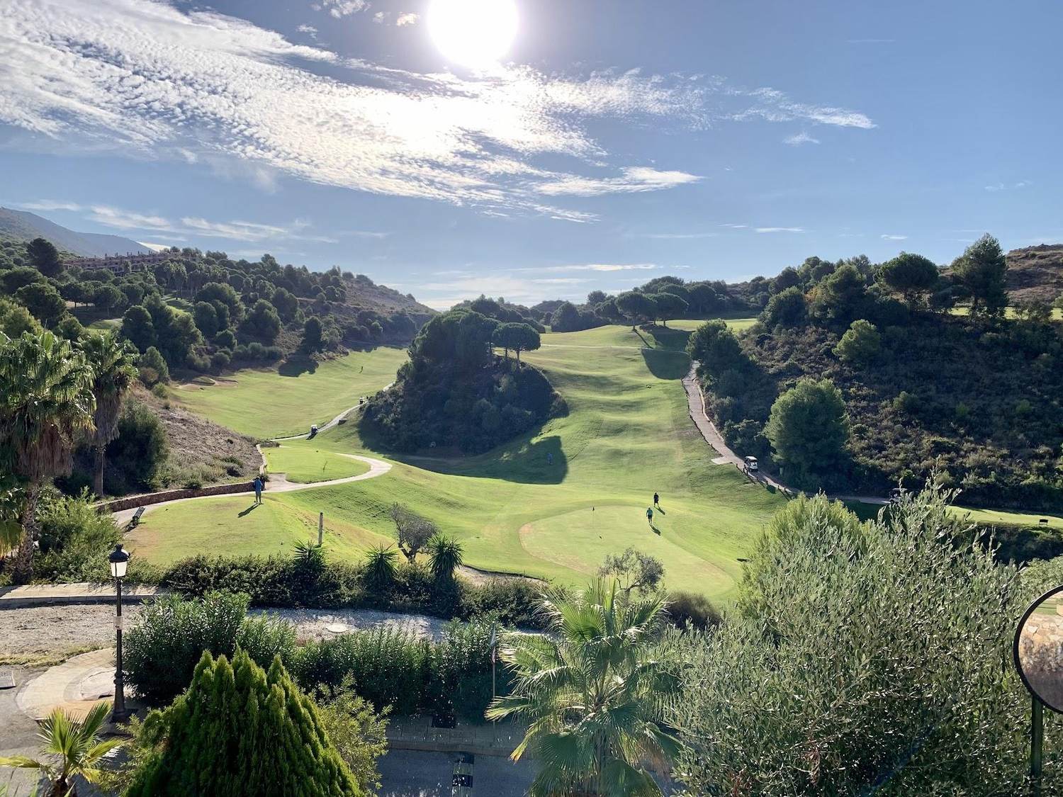 Alhaurin Golf, mountain fairway with Mediterranean views above Alhaurin el Grande on the Costa del Sol