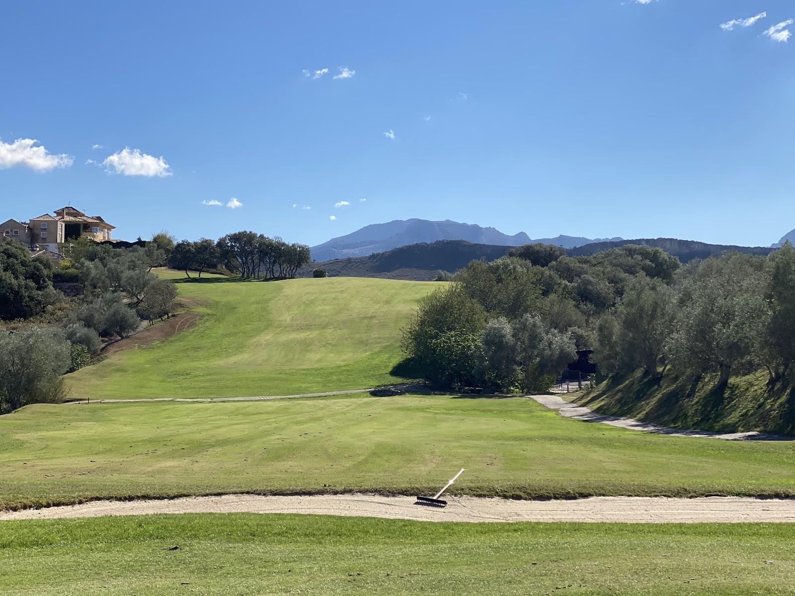 Antequera Golf, open fairway with the El Torcal limestone mountains behind in inland Andalusia