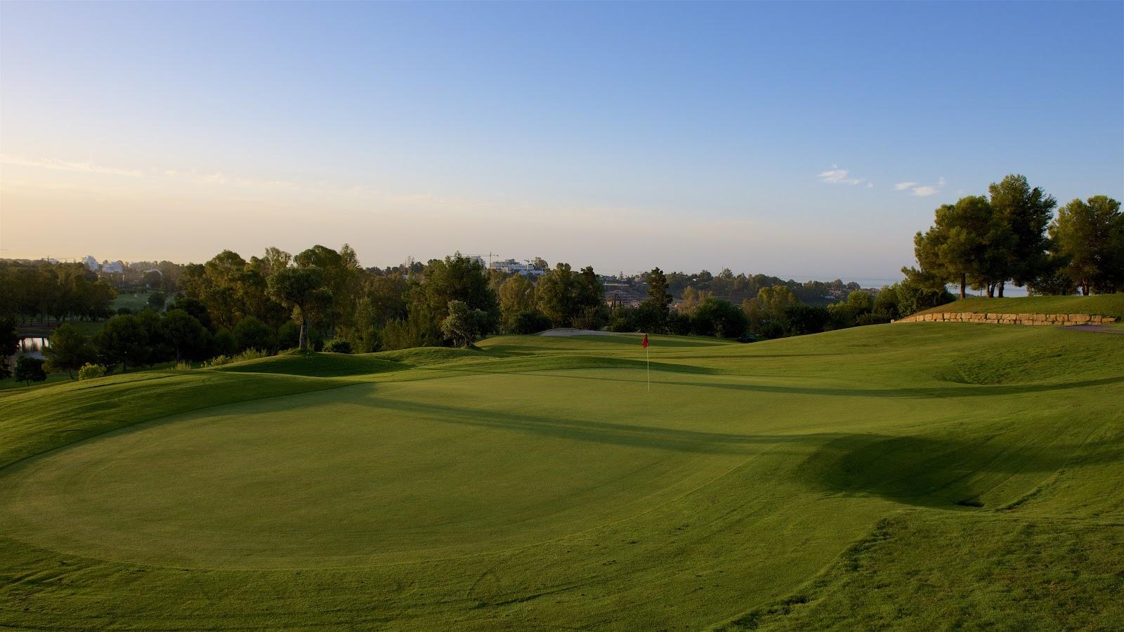 Atalaya New Course, undulating fairway with Mediterranean views near Estepona, Spain