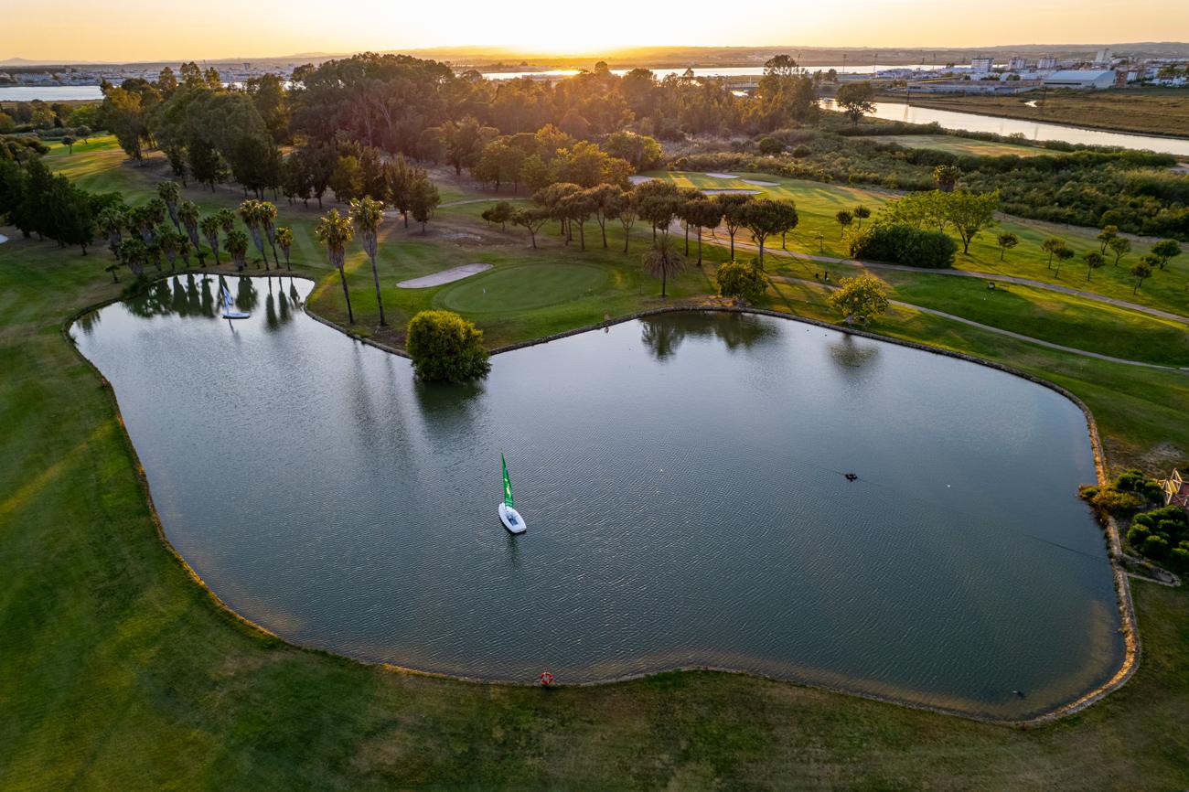 Isla Canela Golf, marshland fairway between the Guadiana estuary and the Atlantic at Ayamonte on the Costa de la Luz