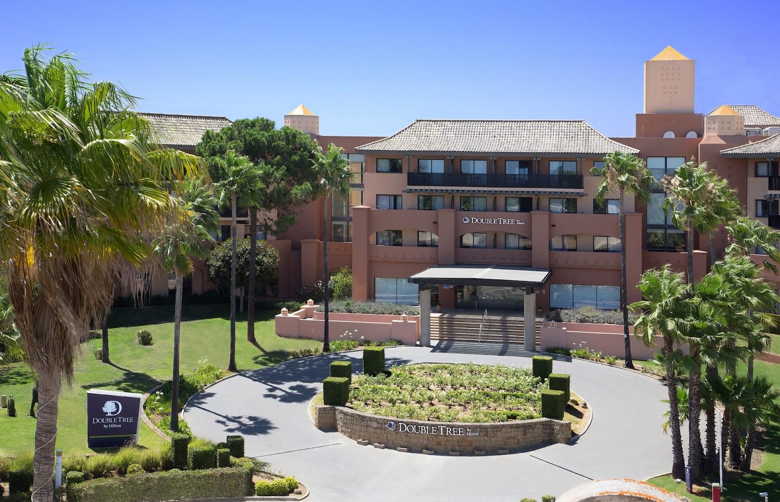 Islantilla Golf Resort, fairway through gentle dunes and pine with sea views on the Costa de la Luz, Huelva, Spain