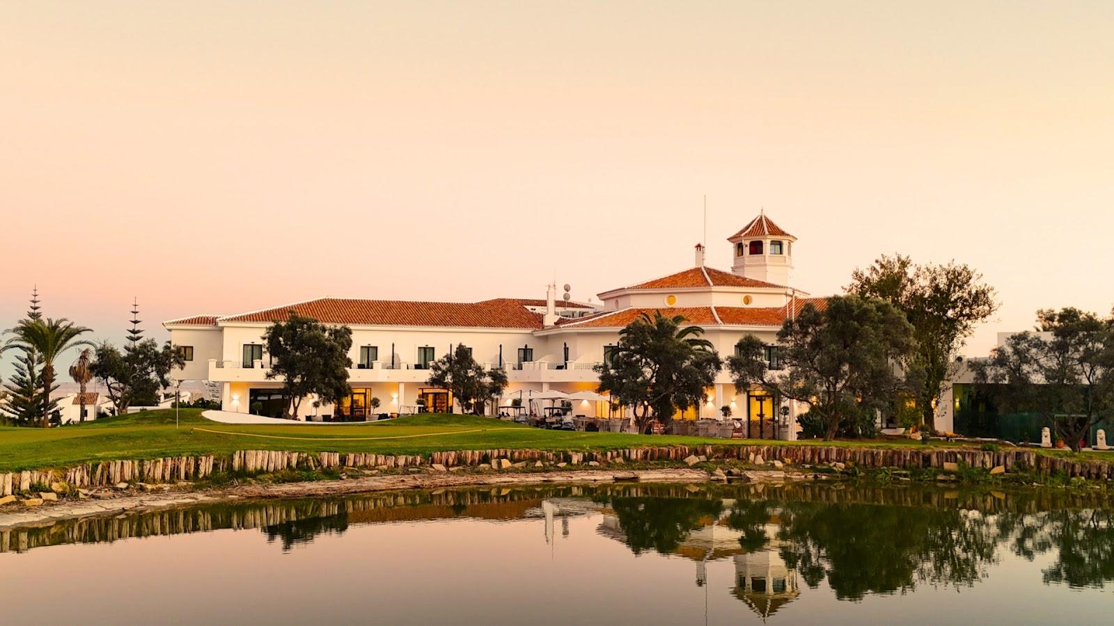 La Duquesa Golf & Country Club, parkland fairway rising from the coast with sea views at Manilva, Spain