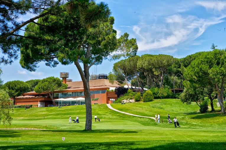 La Moraleja Course 1, parkland fairway at Real Club La Moraleja in Alcobendas north of Madrid, Spain
