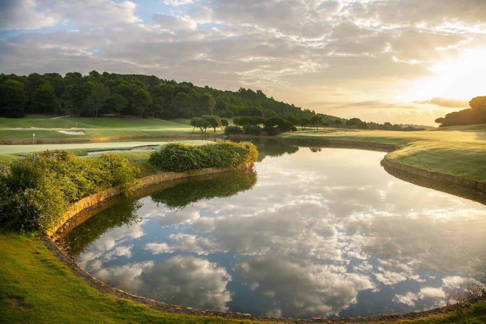 La Reserva Club, wide fairways and large greens in the hills above Sotogrande, Andalusia, Spain