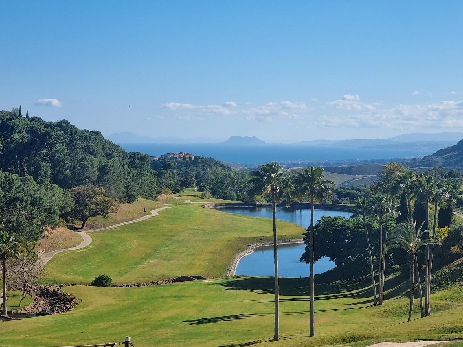 La Zagaleta golf course, private parkland in the hills above Marbella with Mediterranean views, Spain