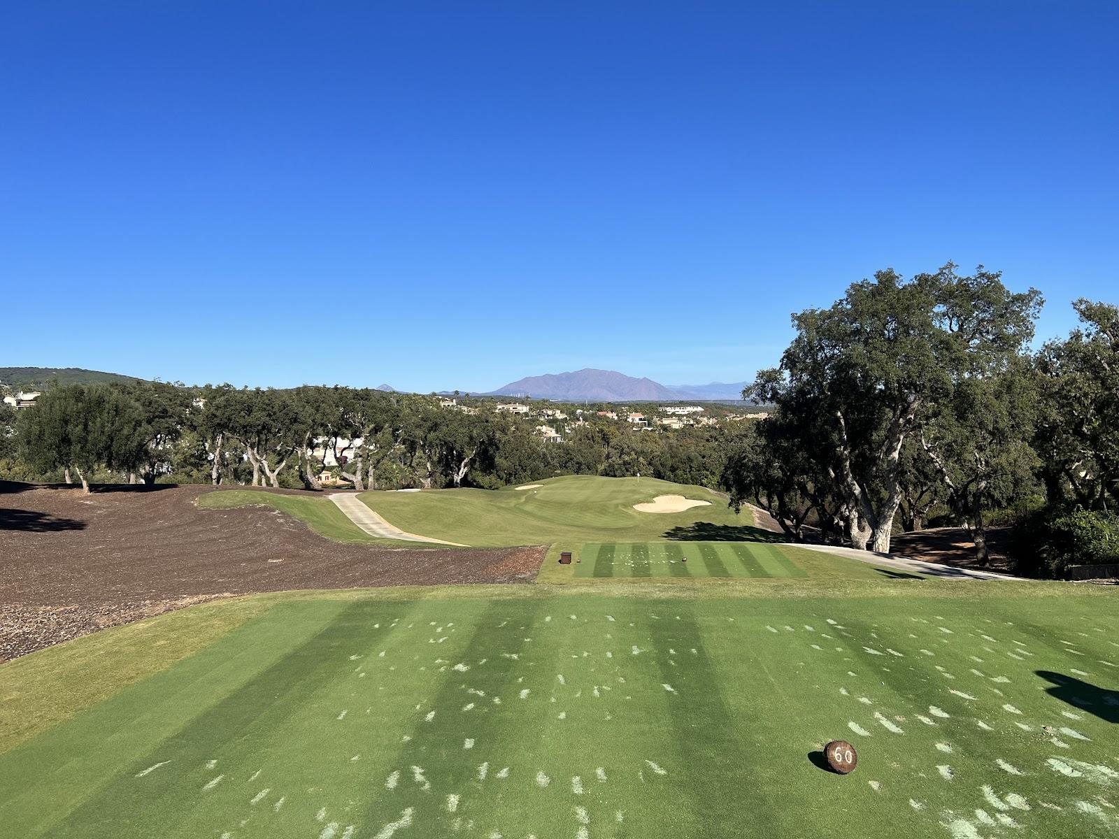San Roque New Course, wide championship fairway with large greens near Sotogrande, Spain