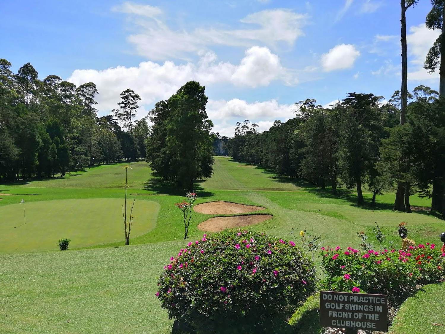 Nuwara Eliya Golf Club, fairway amid the tea country of Sri Lanka's central highlands