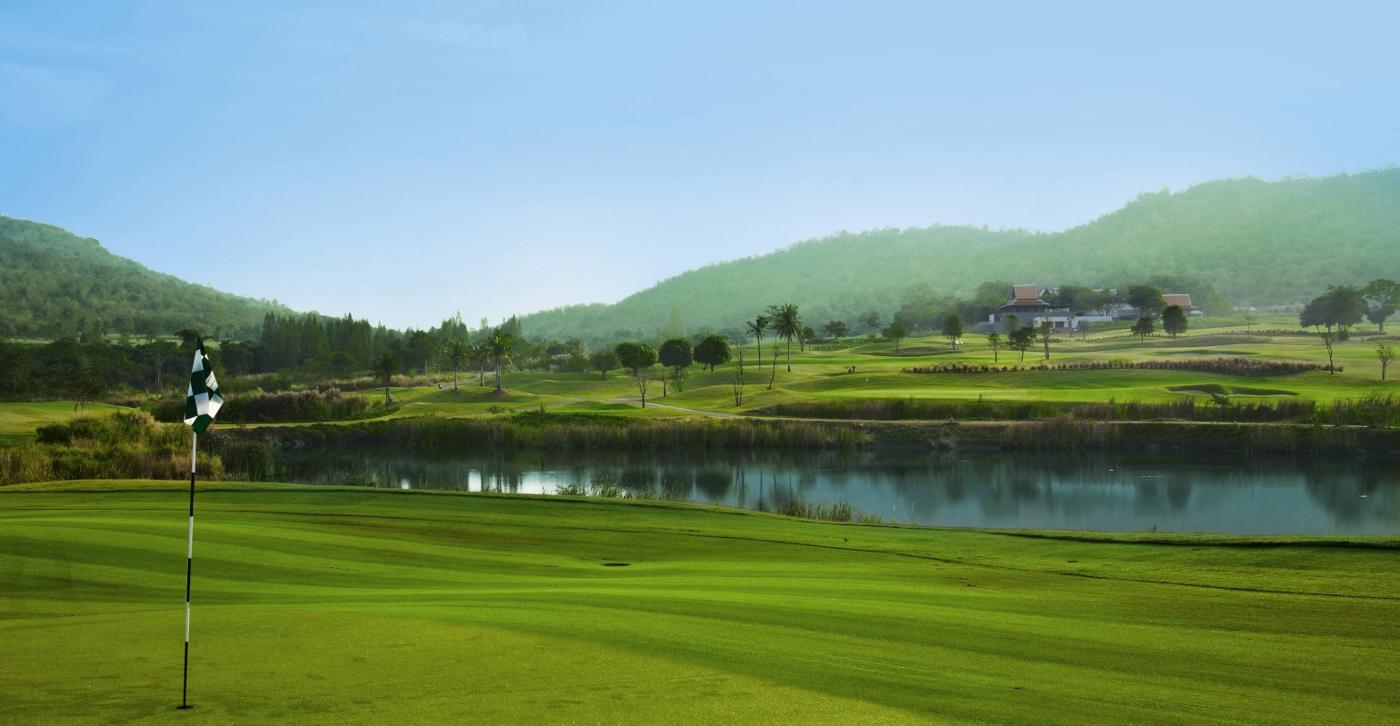 Pineapple Valley Golf Club, formerly Banyan, fairway through plantation hills near Hua Hin, Thailand