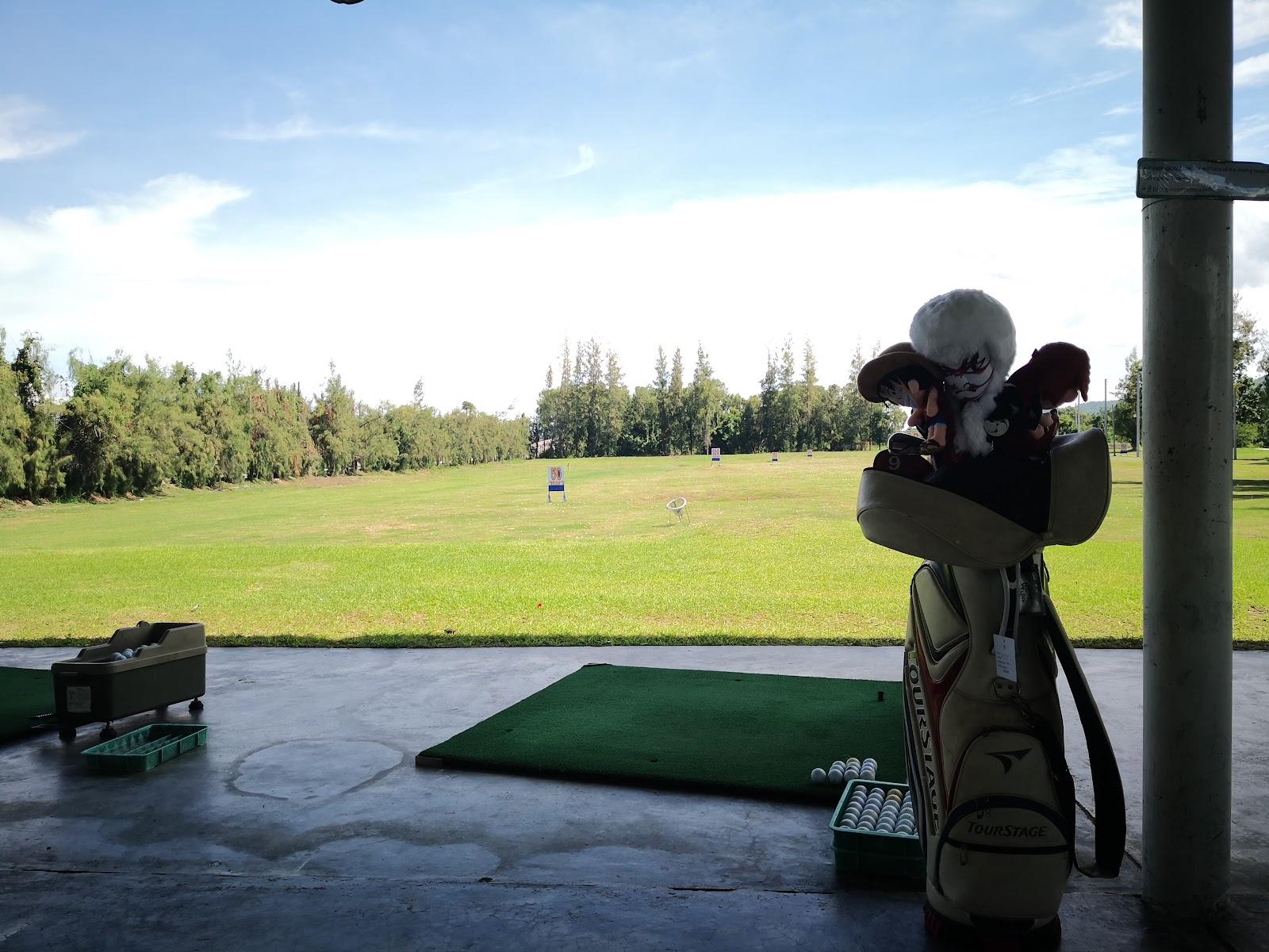 Sea Pines Golf Course, links fairway and pines beside the Gulf of Thailand at Hua Hin