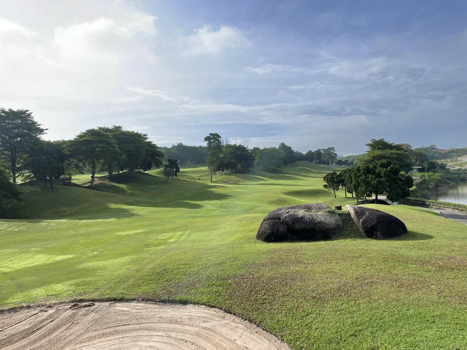 St Andrews 2000 Golf Club, rolling links style fairway near Pattaya, Thailand