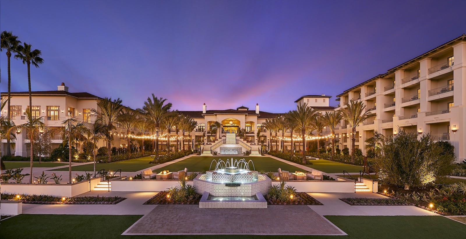 Aviara Golf Club, manicured resort fairway and bunkering above the Batiquitos Lagoon in Carlsbad, California