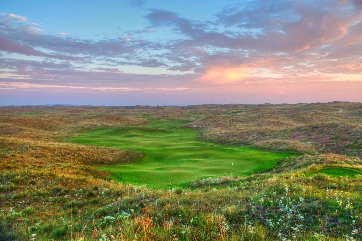 Ballyneal Golf Club, fescue fairways through the Chop Hills near Holyoke, Colorado