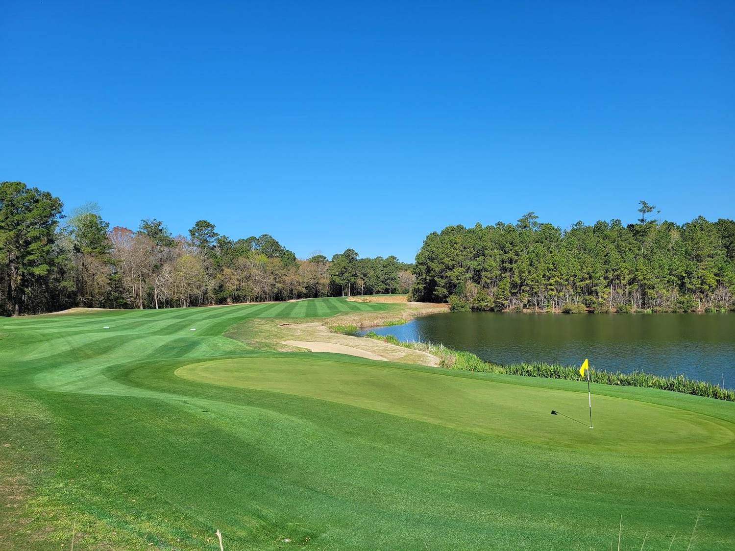 Barefoot Resort Love Course, Davis Love III design with recreated plantation ruins in North Myrtle Beach, South Carolina