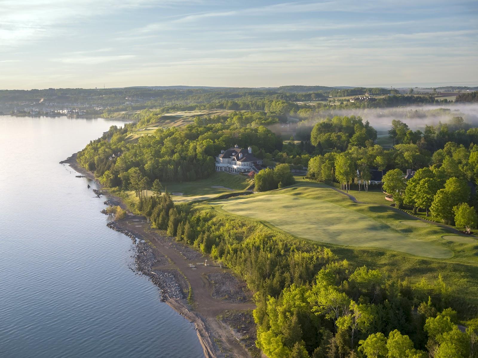 Bay Harbor Golf Club, shoreline fairways along Little Traverse Bay on Lake Michigan near Petoskey