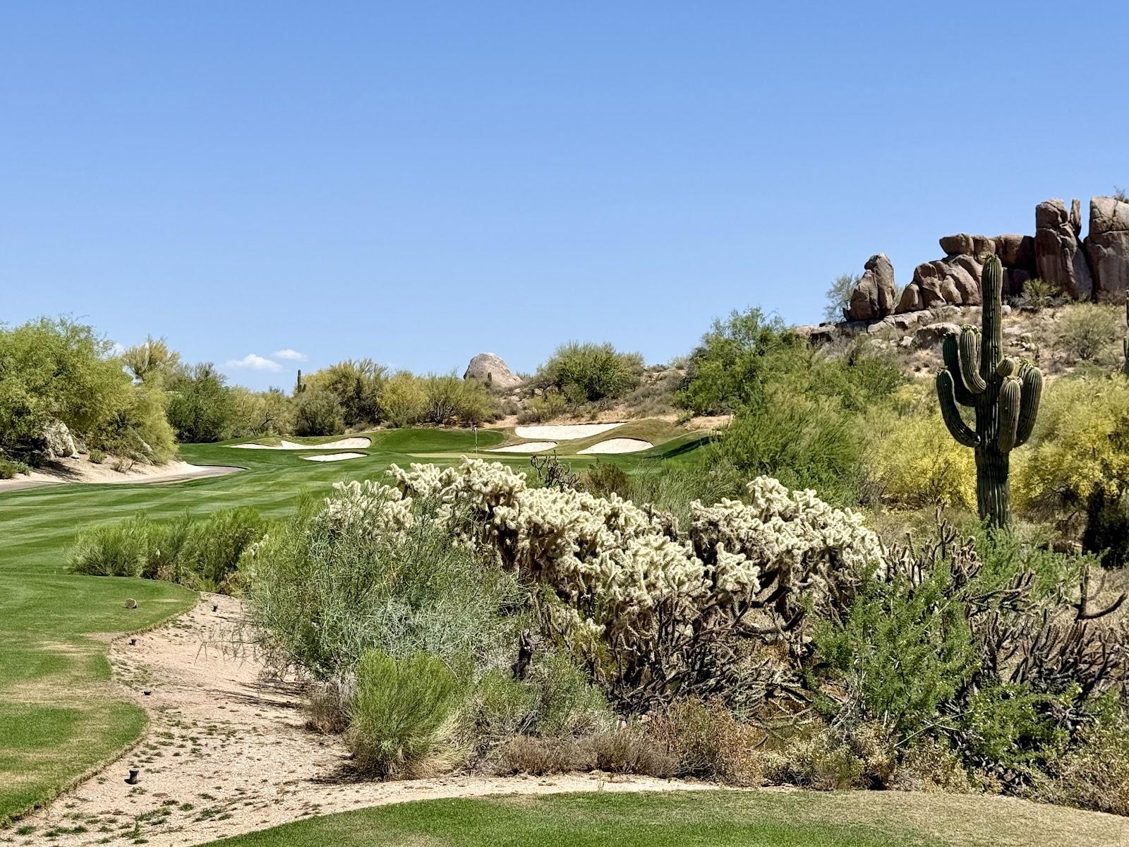 The Boulders North Course, desert golf among giant granite boulders in Carefree, Arizona