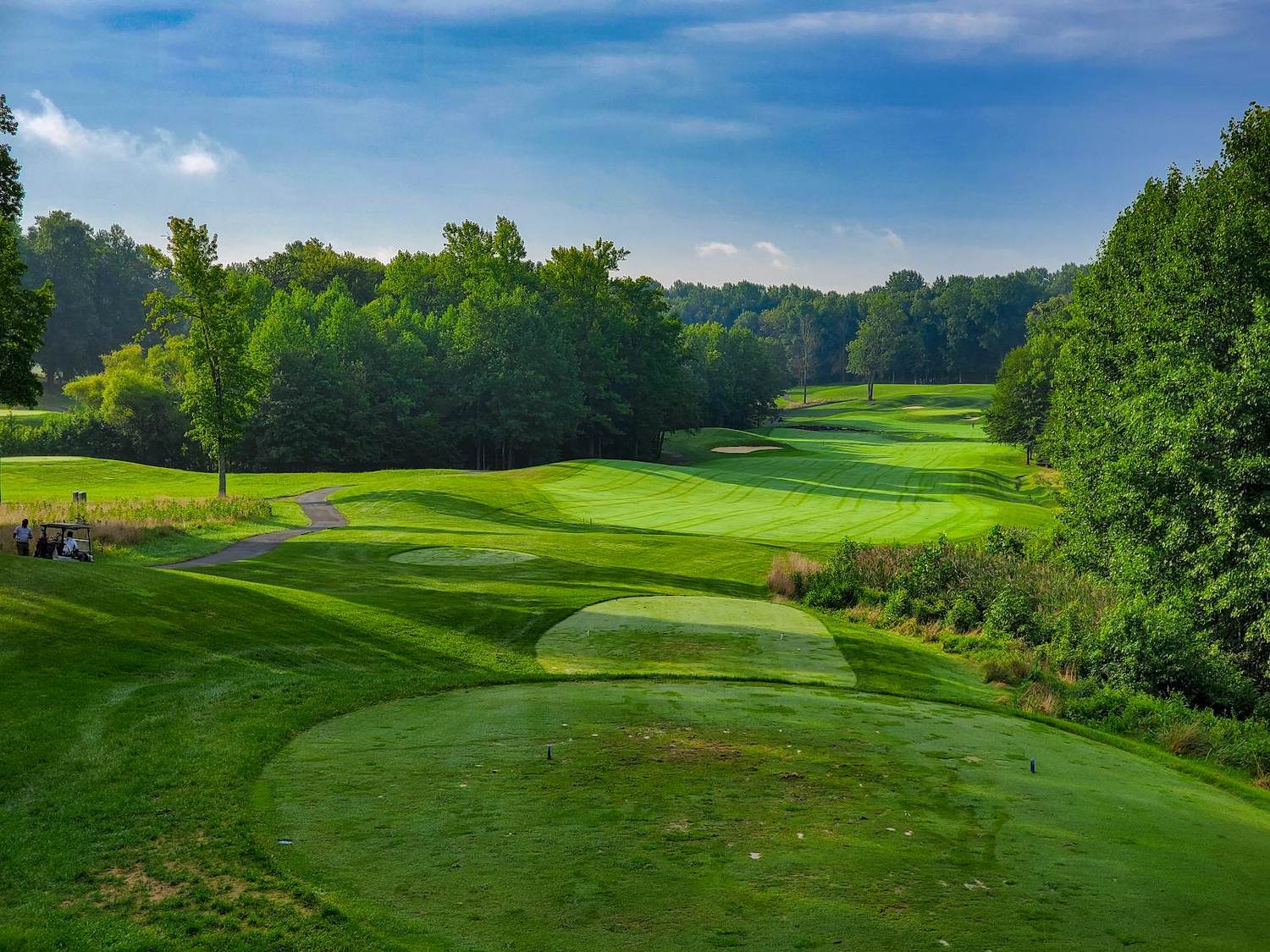 Bulle Rock Golf Course, rolling Pete Dye championship fairways near Chesapeake Bay in Havre de Grace, Maryland