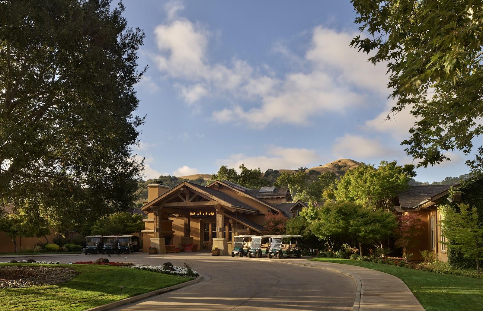 CordeValle Golf Club, oak framed fairway in the San Martin foothills south of San Jose, California