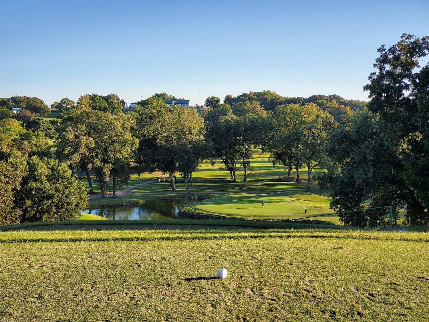 Dornick Hills Golf and Country Club, rolling fairways and rock outcroppings in Ardmore, Oklahoma