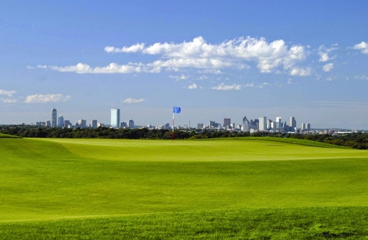 Granite Links Golf Club, 27 holes on former quarries with Boston skyline views, Quincy, Massachusetts