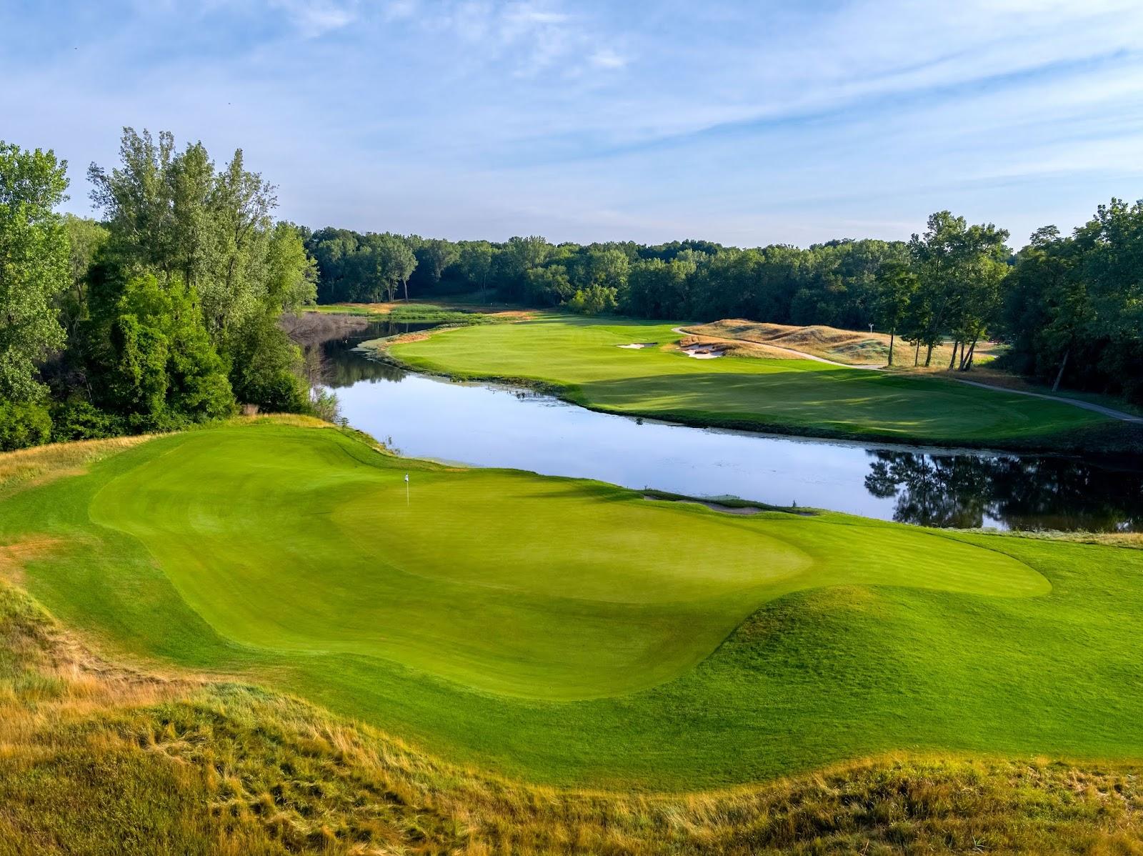 Harbor Shores Golf Club, dunes and Lake Michigan along a Jack Nicklaus Signature layout