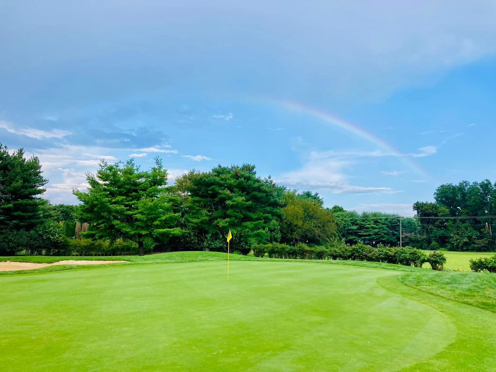 Hominy Hill Golf Course, tree lined Robert Trent Jones municipal layout in Colts Neck, New Jersey