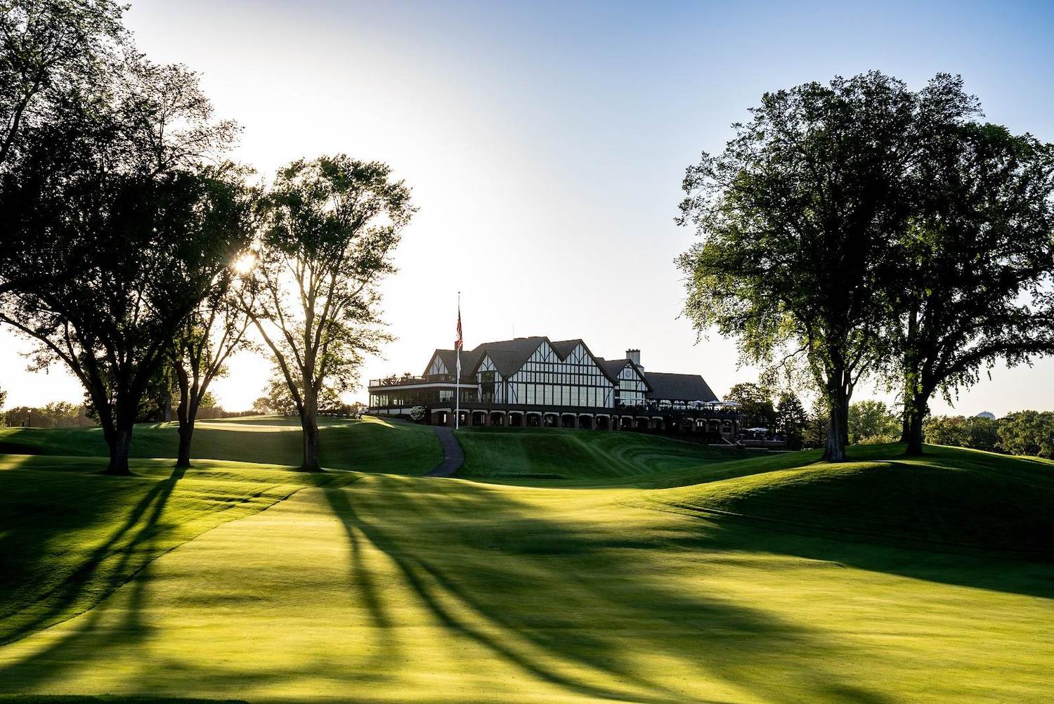 Interlachen Country Club, a classic Donald Ross green and bunkering in Edina, Minnesota