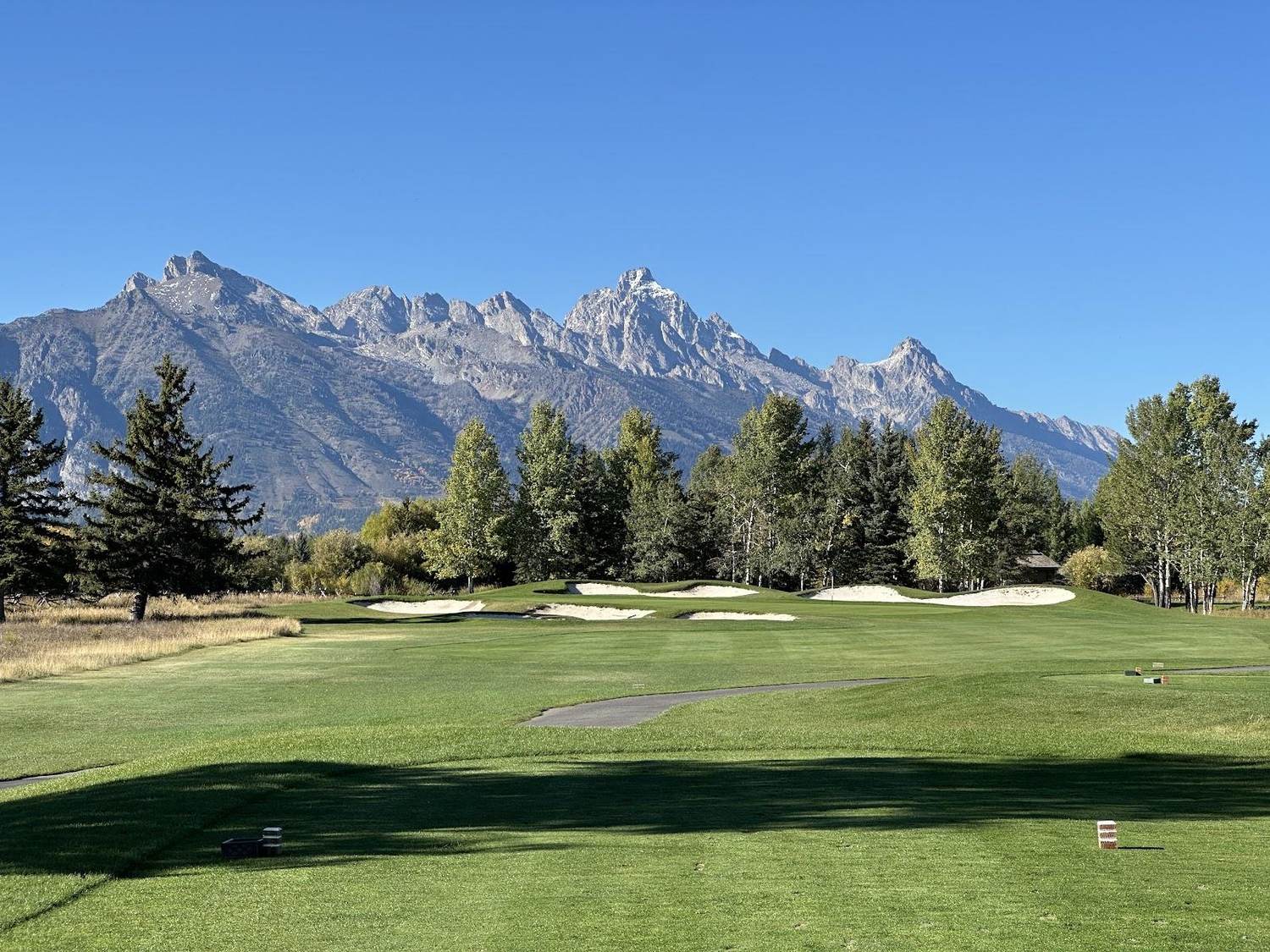 Jackson Hole Golf and Tennis Club, fairways beneath the Grand Teton range in Jackson, Wyoming