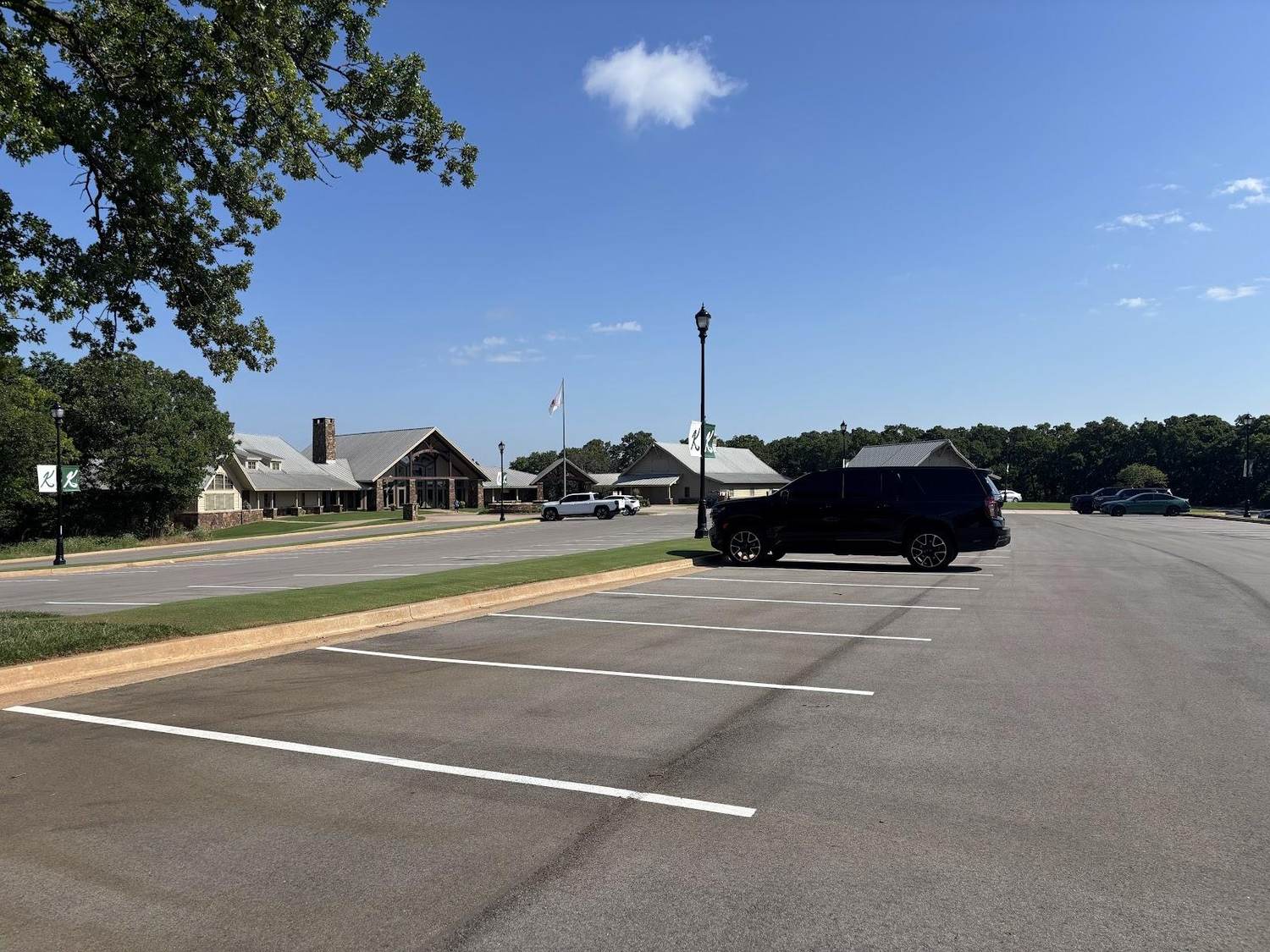 Karsten Creek Golf Club, a Tom Fazio fairway among blackjack oaks near Stillwater, Oklahoma