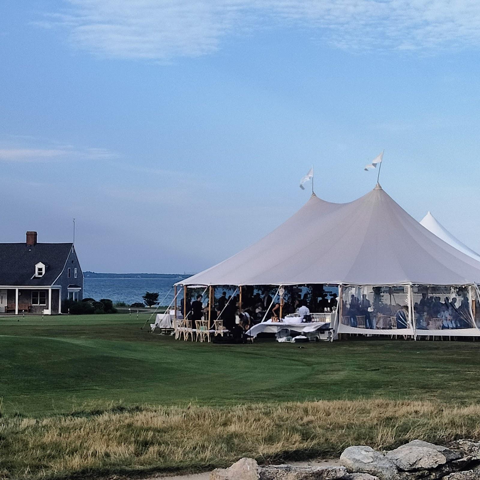 The Kittansett Club, links fairways on a Buzzards Bay peninsula at Marion, Massachusetts