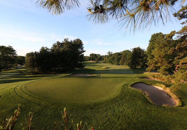 Merion Golf Club East Course, a wicker basket flagstick on the Main Line in Ardmore, Pennsylvania