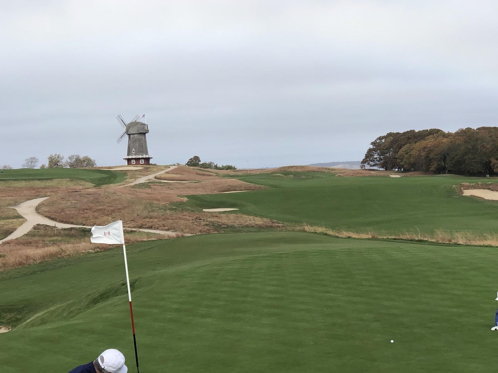 National Golf Links of America, links holes above Peconic Bay at Southampton, Long Island, New York