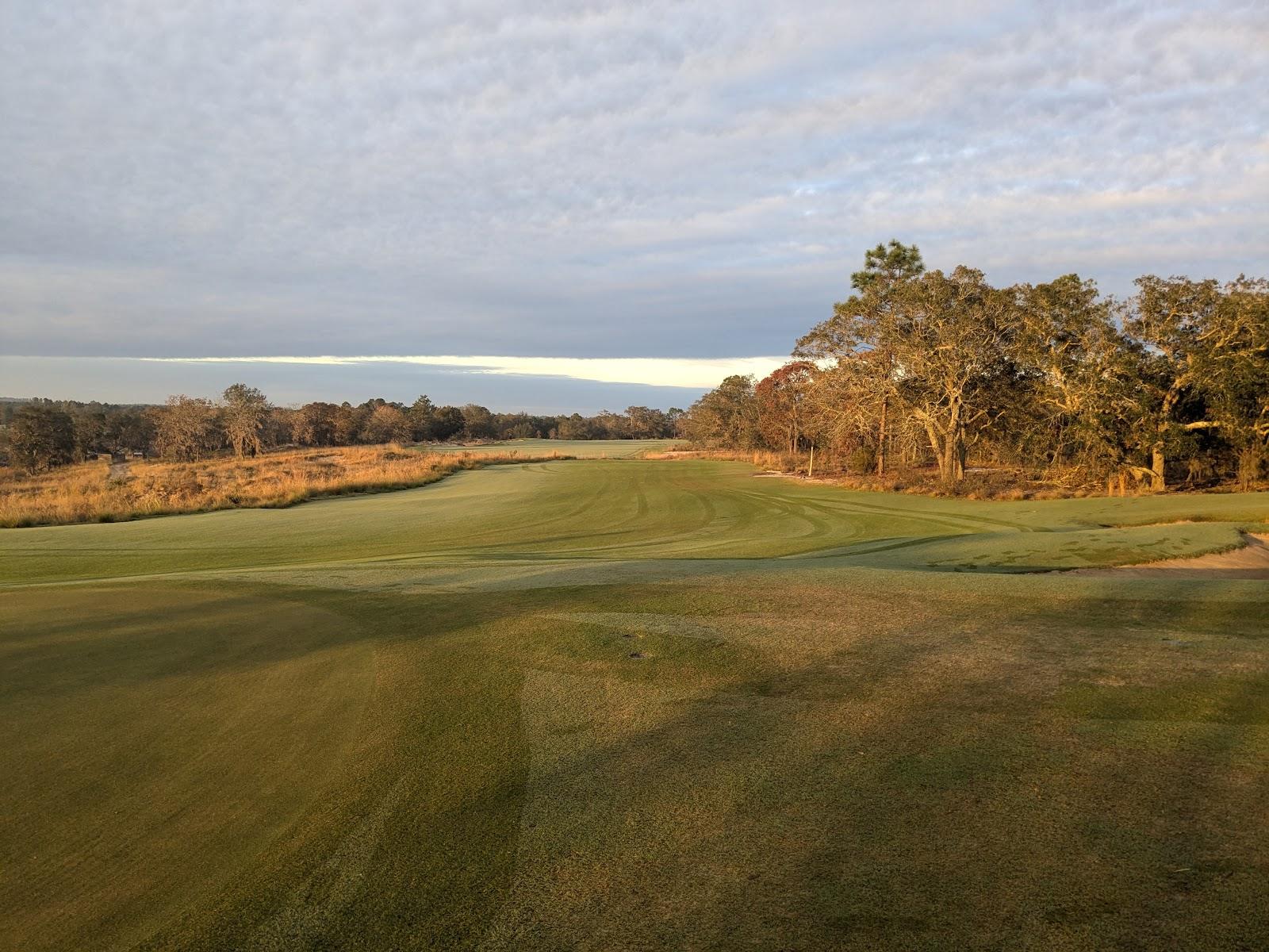 Ohoopee Match Club, the wide sandy waste areas and firm fairways of the Gil Hanse design near Cobbtown in Georgia