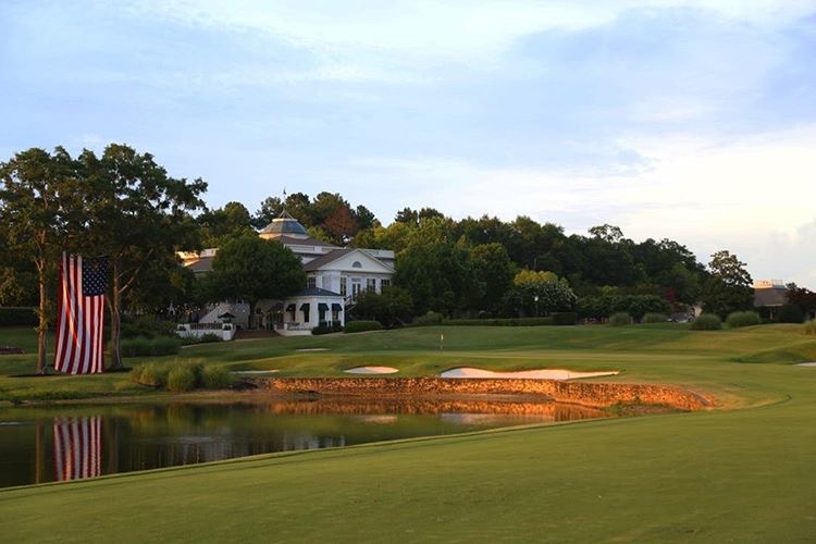 Old Waverly Golf Club, parkland fairways around the lake at West Point, Mississippi