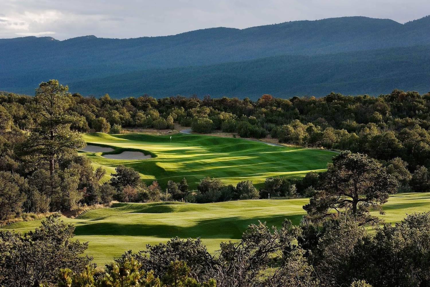 Paa-Ko Ridge Golf Club, fairways through pinon and juniper and granite in the Sandia foothills of New Mexico