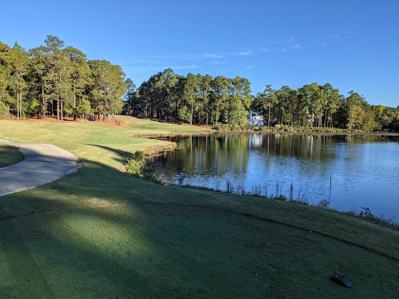 Pinehurst No. 9, sandy waste edged fairway in the North Carolina Sandhills