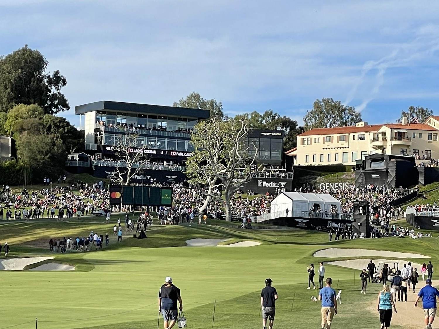 The Riviera Country Club, fairways set in the barranca of Santa Monica Canyon, Pacific Palisades, Los Angeles
