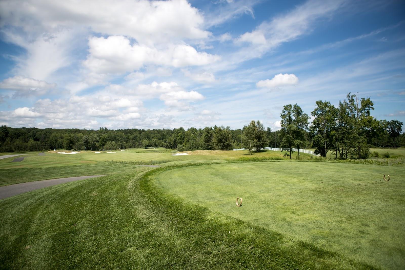Saratoga National Golf Club, water framed fairways near Saratoga Springs, New York