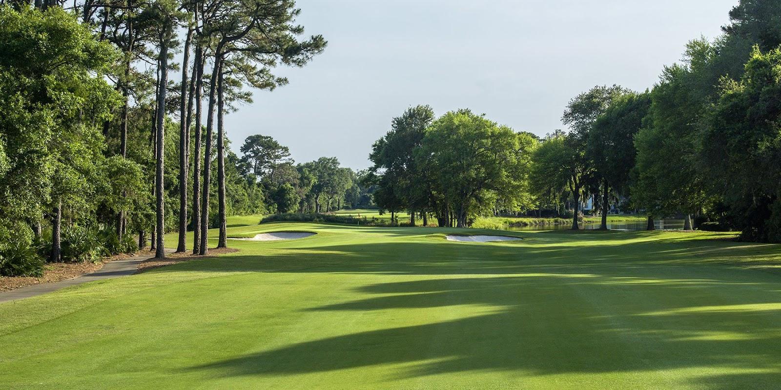 Sea Island Retreat Course, the wide open fairways and live oaks beside the golf performance center on St Simons Island in Georgia