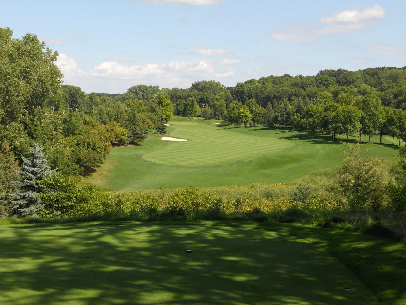 Spring Hill Golf Club, a Tom Fazio fairway across rolling ground near Wayzata, Minnesota
