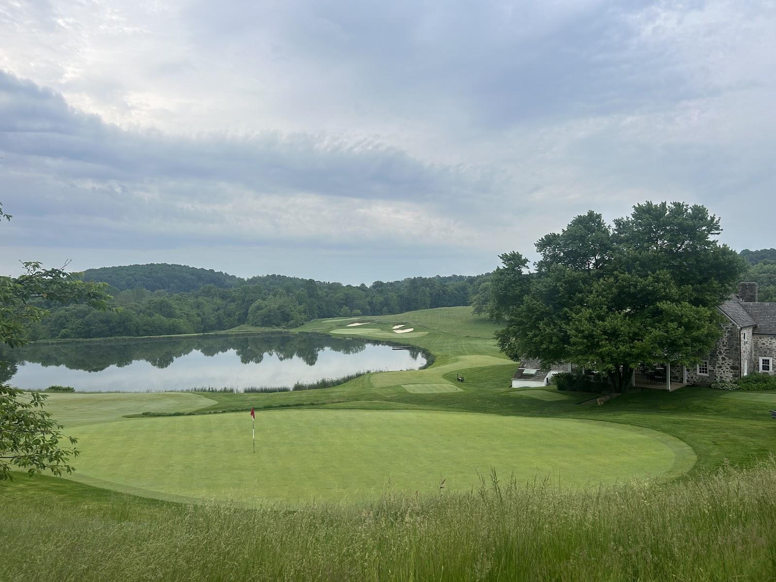 Stonewall Golf Club, Tom Doak fairways across Chester County farmland in Elverson, Pennsylvania