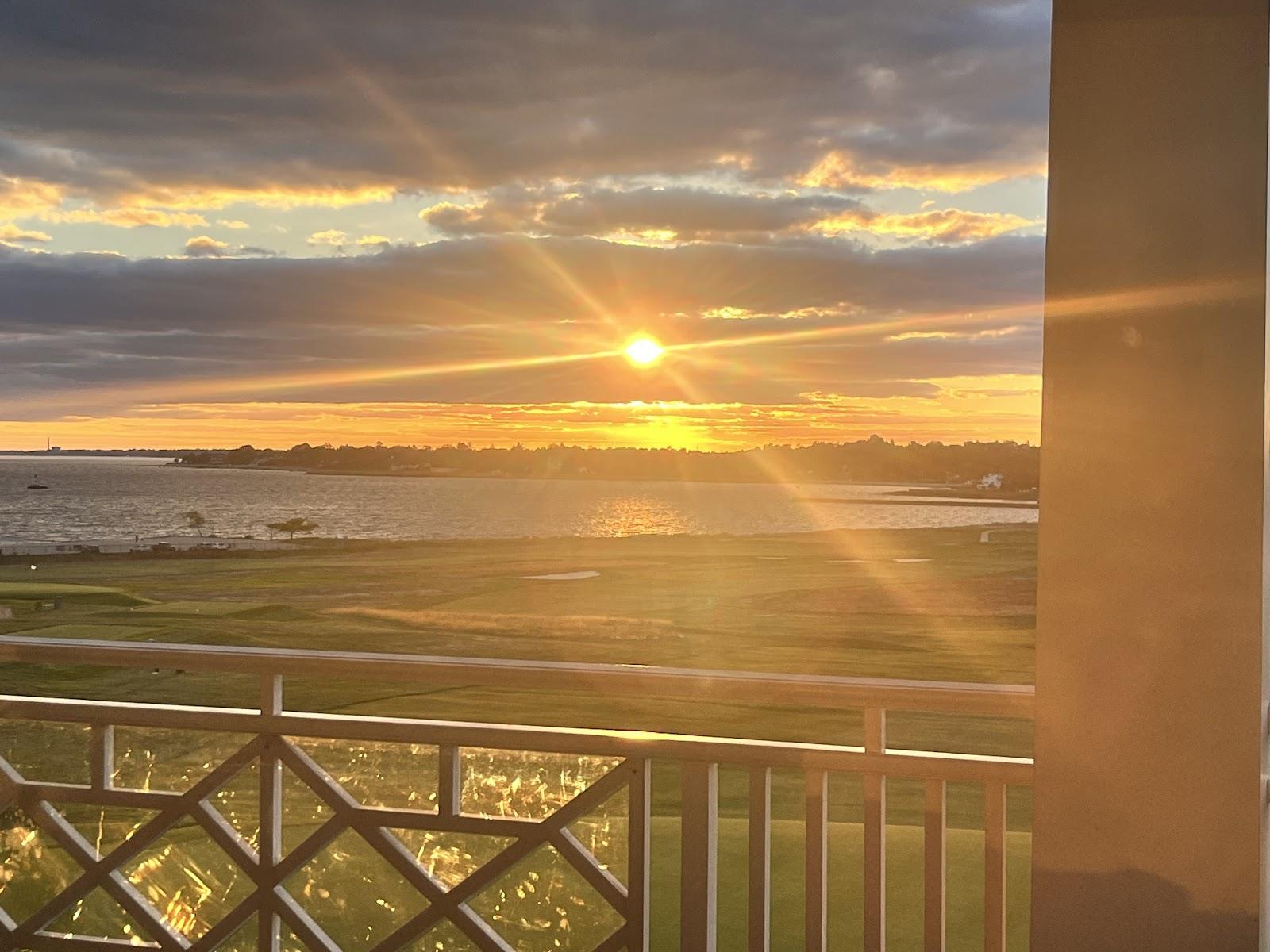 The Country Club of Fairfield, seaside fairways and salt marsh along Long Island Sound in Fairfield, Connecticut