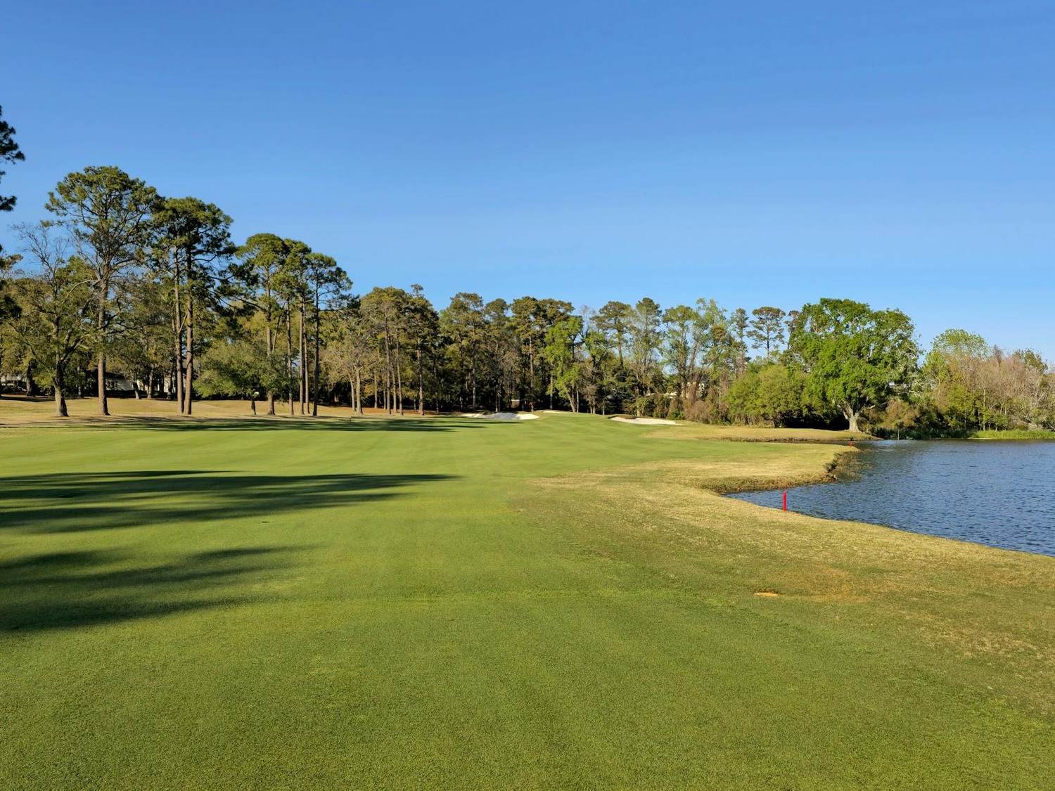 The Dunes Golf and Beach Club, fairway bending toward Lake Singleton in Myrtle Beach, South Carolina
